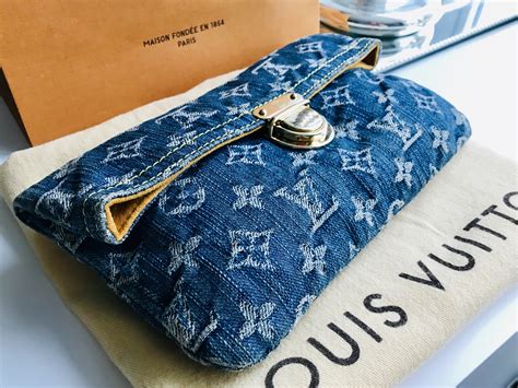 louis vuitton box clutch bag|louis vuitton denim clutch.